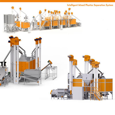 شراء أجهزة تقطيع الأفلام البلاستيكية المختلطة آلة إعادة تدوير WEEE / ELV HDPE online manufacture