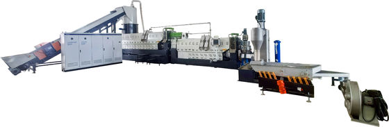 شراء BOPP طباعة البلاستيك حبة آلة إعادة التدوير مرحلة اثنين مع المكثف القطع online manufacture