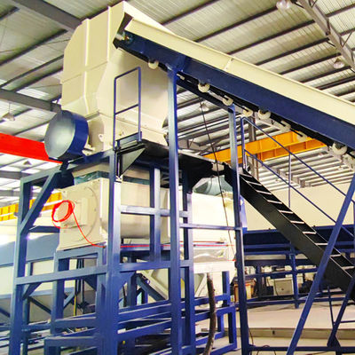 500kg/H-1200kg/H خط غسل HDPE آلة كسارة زجاجات بلاستيكية لأفلام PP PE