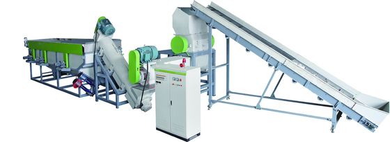 500kg/Hr - 2500kg/Hr آلة إعادة تدوير الغسيل البلاستيكي خط غسل الفيلم PE التلقائي
