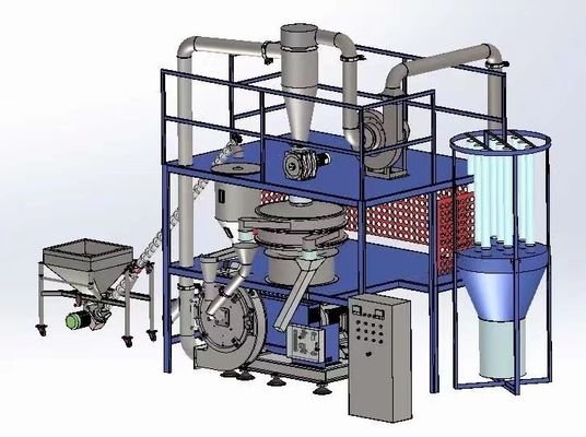 LDPE / HDPE قطعة بلاستيكية حبيبات آلة مسح البلاستيك لإعادة التدوير