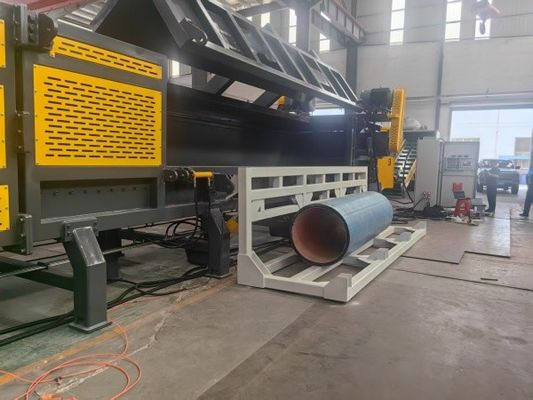 آلة التقطيع الأفقي للأنابيب البلاستيكية HDPE و PVC ذات الكفاءة العالية